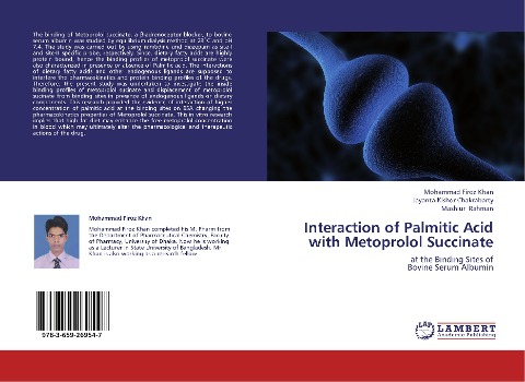 Interaction of Palmitic Acid with Metoprolol Succinate: at the Binding Sites of  Bovine Serum Albumin