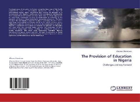 The Provision of Education in Nigeria: Challenges and way Forward