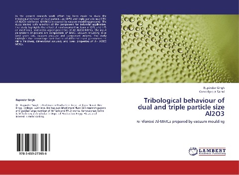 Tribological behaviour of dual and triple particle size Al2O3: reinforced Al-MMCs prepared by vacuum moulding