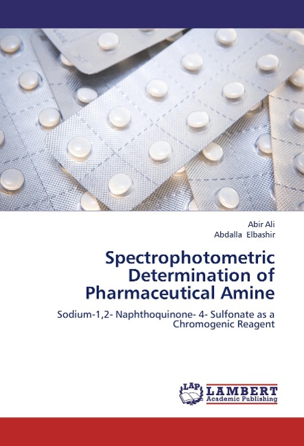 Spectrophotometric  Determination of Pharmaceutical Amine: Sodium-1,2- Naphthoquinone- 4- Sulfonate as a Chromogenic Reagent