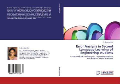 Error Analysis in Second Language Learning of Engineering students: A case study with reference to Engineering students and design of learner strategies
