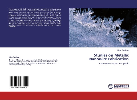 Studies on Metallic Nanowire Fabrication: From Interconnects to Crystals
