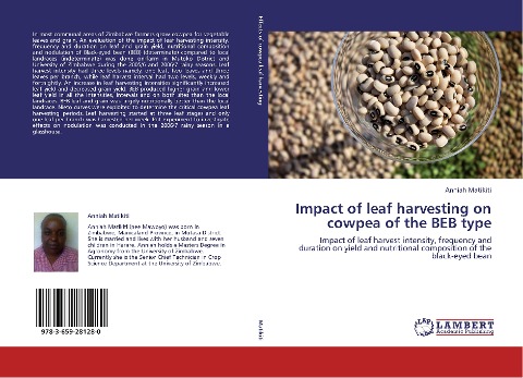 Impact of leaf harvesting on cowpea of the BEB type: Impact of leaf harvest intensity, frequency and duration on yield and nutritional composition of the black-eyed bean
