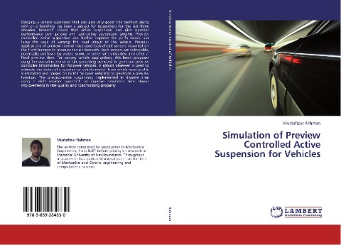 Simulation of Preview Controlled Active Suspension for Vehicles