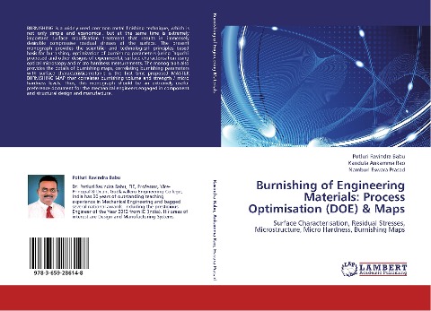 Burnishing of Engineering Materials: Process Optimisation (DOE) & Maps: Surface Characterisation, Residual Stresses, Microstructure, Micro Hardness, Burnishing Maps