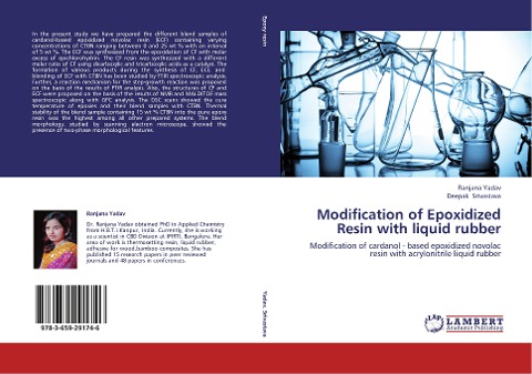 Modification of Epoxidized Resin with liquid rubber: Modification of cardanol - based epoxidized novolac resin with acrylonitrile liquid rubber