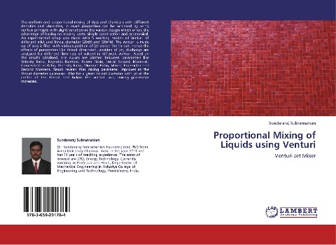 Proportional Mixing of Liquids using Venturi: Venturi Jet Mixer