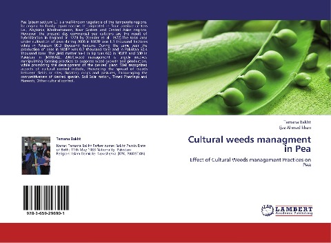 Cultural weeds managment in Pea: Effect of Cultural Weeds management Practices on Pea