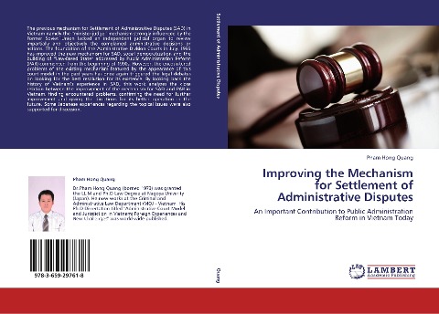 Improving the Mechanism for Settlement of Administrative Disputes: An Important Contribution to Public Administration Reform in Vietnam Today