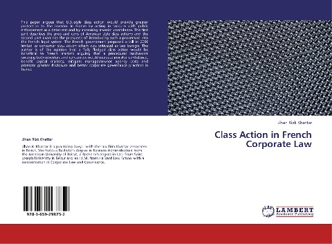 Class Action in French Corporate Law