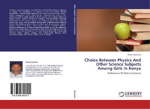 Choice Between Physics And Other Science Subjects Among Girls In Kenya: Preferences Of Girls In Sciences
