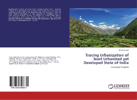 Tracing Urbanization of least Urbanized yet Developed State of India: Himachal Pradesh