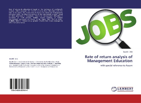 Rate of return analysis of Management Education: with special reference to Assam