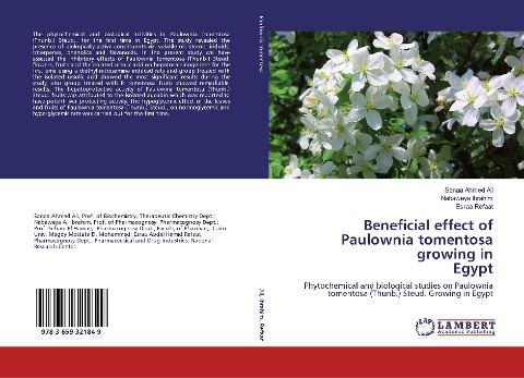 Beneficial effect of Paulownia tomentosa growing in Egypt: Phytochemical and biological studies on Paulownia tomentosa (Thunb.) Steud. Growing in Egypt