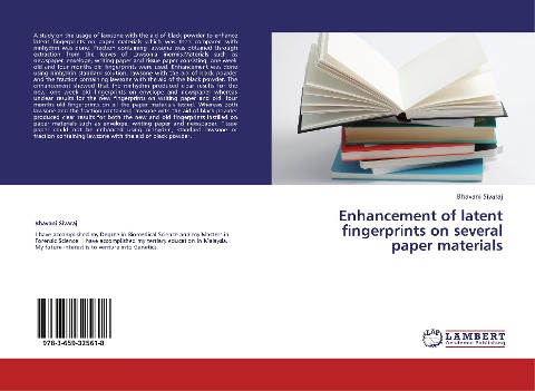 Enhancement of latent fingerprints on several paper materials