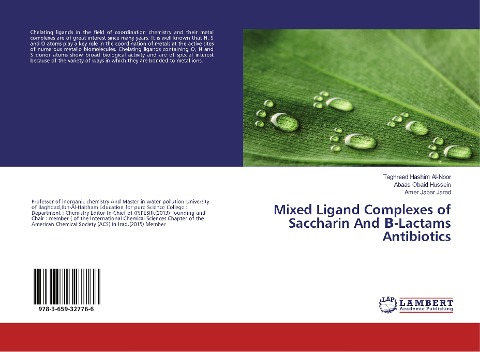 Mixed Ligand Complexes of Saccharin And ¿-Lactams Antibiotics