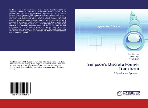 Simpsons Discrete Fourier Transform: A Quadrature Approach