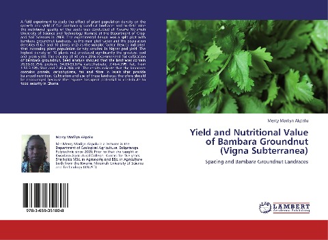 Yield and Nutritional Value of Bambara Groundnut (Vigna Subterranea): Spacing and Bambara Groundnut Landraces