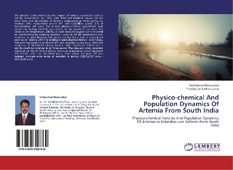 Physico-chemical And Population Dynamics Of Artemia From South India: Physico-chemical Variates And Population Dynamics Of Artemia In Kelambakkam Salterns From South India