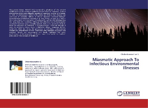 Miasmatic Approach To Infectious Environmental Illnesses