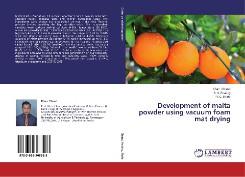 Development of malta powder using vacuum foam mat drying