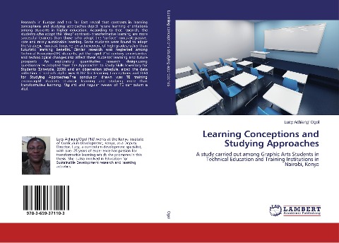 Learning Conceptions and Studying Approaches: A study carried out among Graphic Arts Students in Technical Education and Training Institutions in Nairobi, Kenya