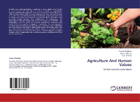 Agriculture And Human Values: An Era towards a new dawn