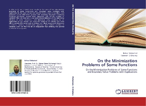 On the Minimization Problems of Some Functions: On the Minimization Problems of Some Functions and Boundary Value Problems with Applications