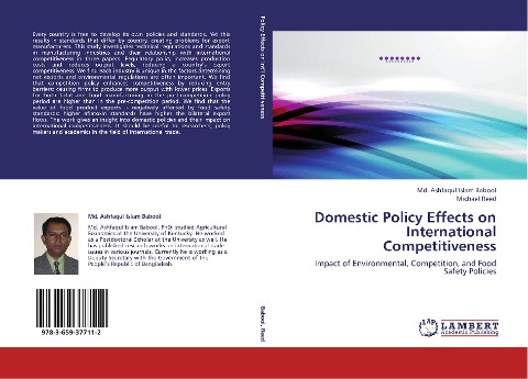Domestic Policy Effects on International Competitiveness: Impact of Environmental, Competition, and Food Safety Policies