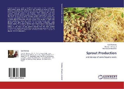 Sprout Production: and storage of some legume seeds