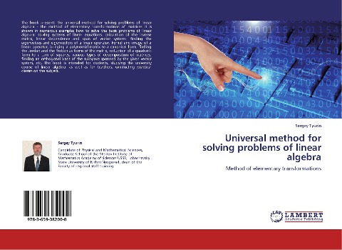 Universal method for solving problems of linear algebra: Method of elementary transformations