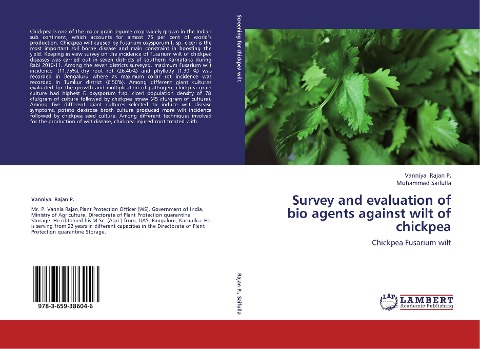 Survey and evaluation of bio agents against wilt of chickpea: Chickpea Fusarium wilt