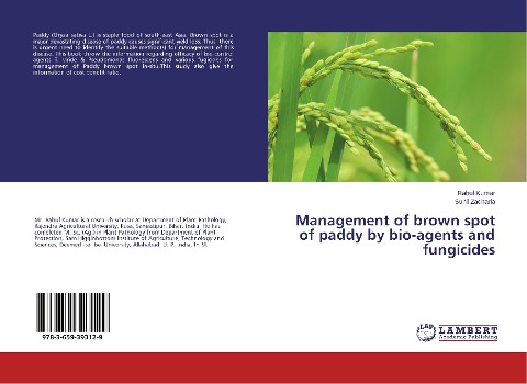 Management of brown spot of paddy by bio-agents and fungicides