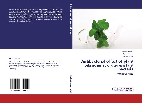 Antibacterial effect of plant oils against drug-resistant bacteria: Medicinal Plants