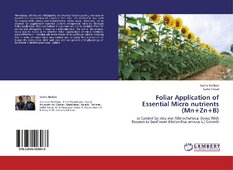 Foliar Application of Essential Micro nutrients (Mn+Zn+B): to Control Salinity and Allelochemical Stress With Respect to Sunflower (Helianthus annuus L.) Growth