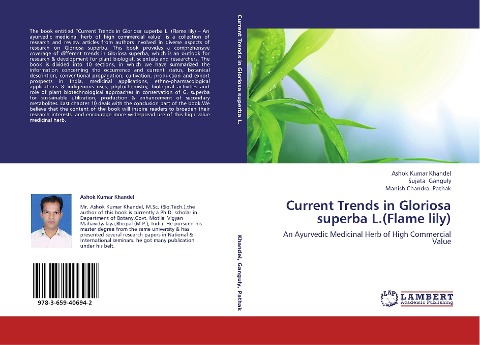 Current Trends in Gloriosa superba L.(Flame lily): An Ayurvedic Medicinal Herb of High Commercial Value
