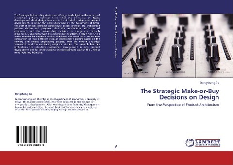 The Strategic Make-or-Buy Decisions on Design: From the Perspective of Product Architecture