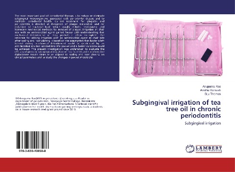 Subgingival irrigation of tea tree oil in chronic periodontitis: Subgingival irrigation