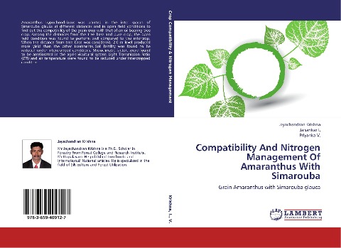 Compatibility And Nitrogen Management Of Amaranthus With Simarouba: Grain Amaranthus with Simarouba glauca