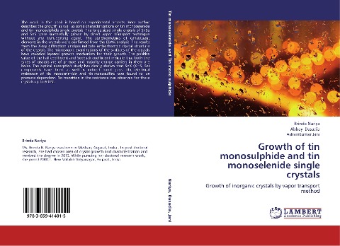 Growth of tin monosulphide and tin monoselenide single crystals: Growth of inorganic crystals by vapor transport method