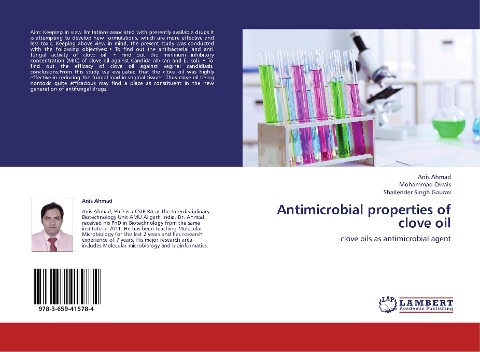Antimicrobial properties of clove oil: clove oils as antimicrobial agent