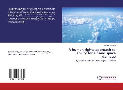 A human rights approach to liability for air and space damage: Synthetic analysis on the example of Ukraine