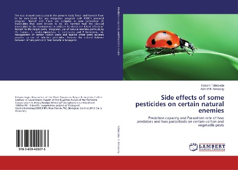 Side effects of some pesticides on certain natural enemies: Predation capacity and Parasitism rate of two predators and two parasitoids on certain cotton and vegetable pests