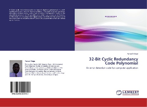 32-Bit Cyclic Redundancy Code Polynomial: An error detection code for computer application