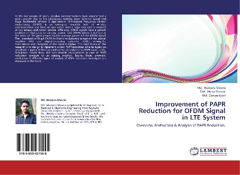Improvement of PAPR Reduction for OFDM Signal in LTE System: Overview, Motivation & Analysis of PAPR Reduction.