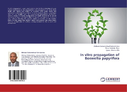 In vitro propagation of Boswellia papyrifera