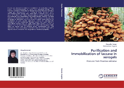 Purification and Immobilization of laccase in xerogels: Produced from Pleurotus ostreatus