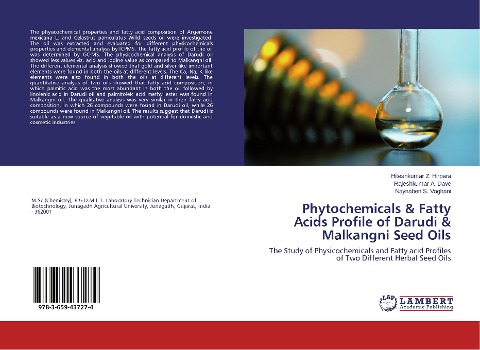 Phytochemicals & Fatty Acids Profile of Darudi & Malkangni Seed Oils: The Study of Physicochemicals and Fatty acid Profiles of Two Different Herbal Seed Oils
