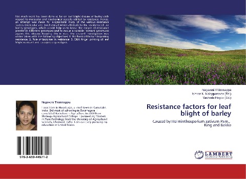 Resistance factors for leaf blight of barley: Caused by Helminthosporium sativum Pam., King and Bakke