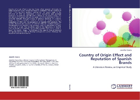 Country of Origin Effect and Reputation of Spanish Brands: A Literature Review, an Empirical Study